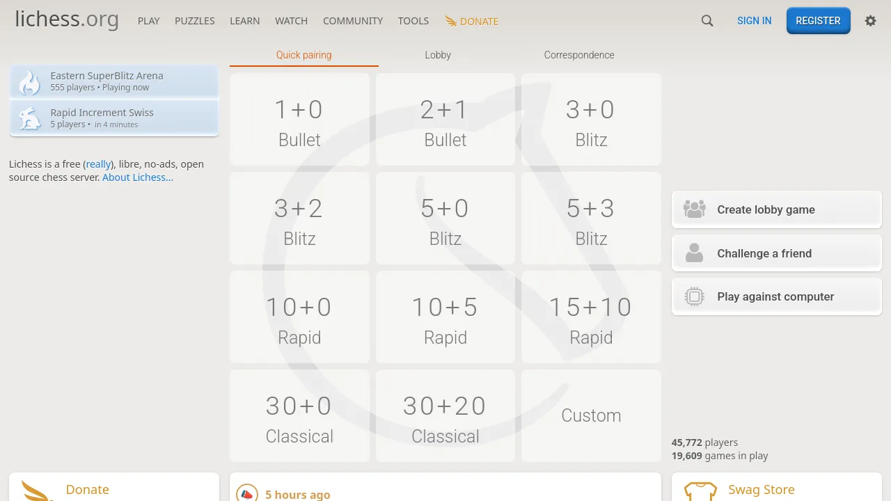Lichess screenshot